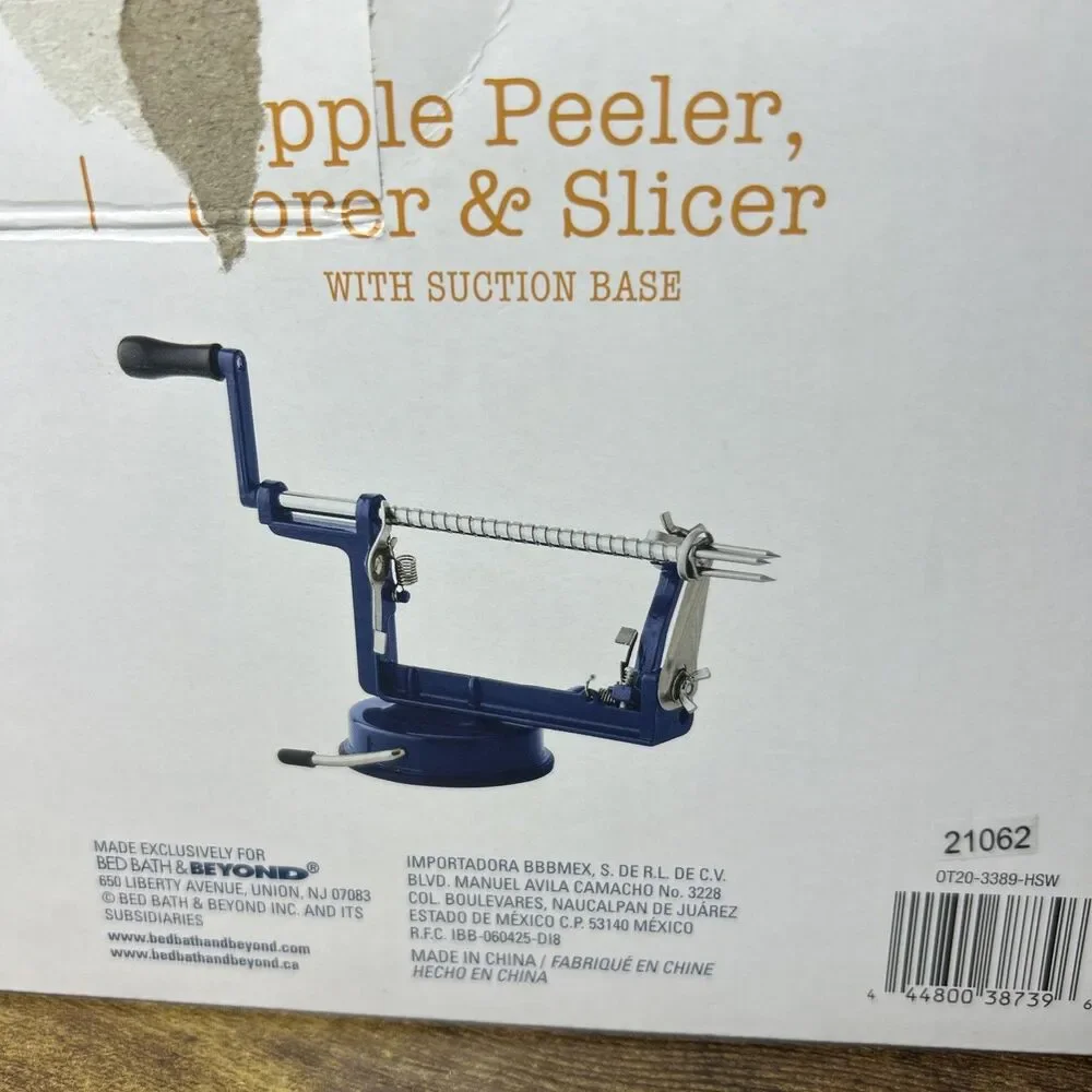 Our Table Apple Peeler Corer And Slicer W/ Suction Base Peel Core & Slice Potato